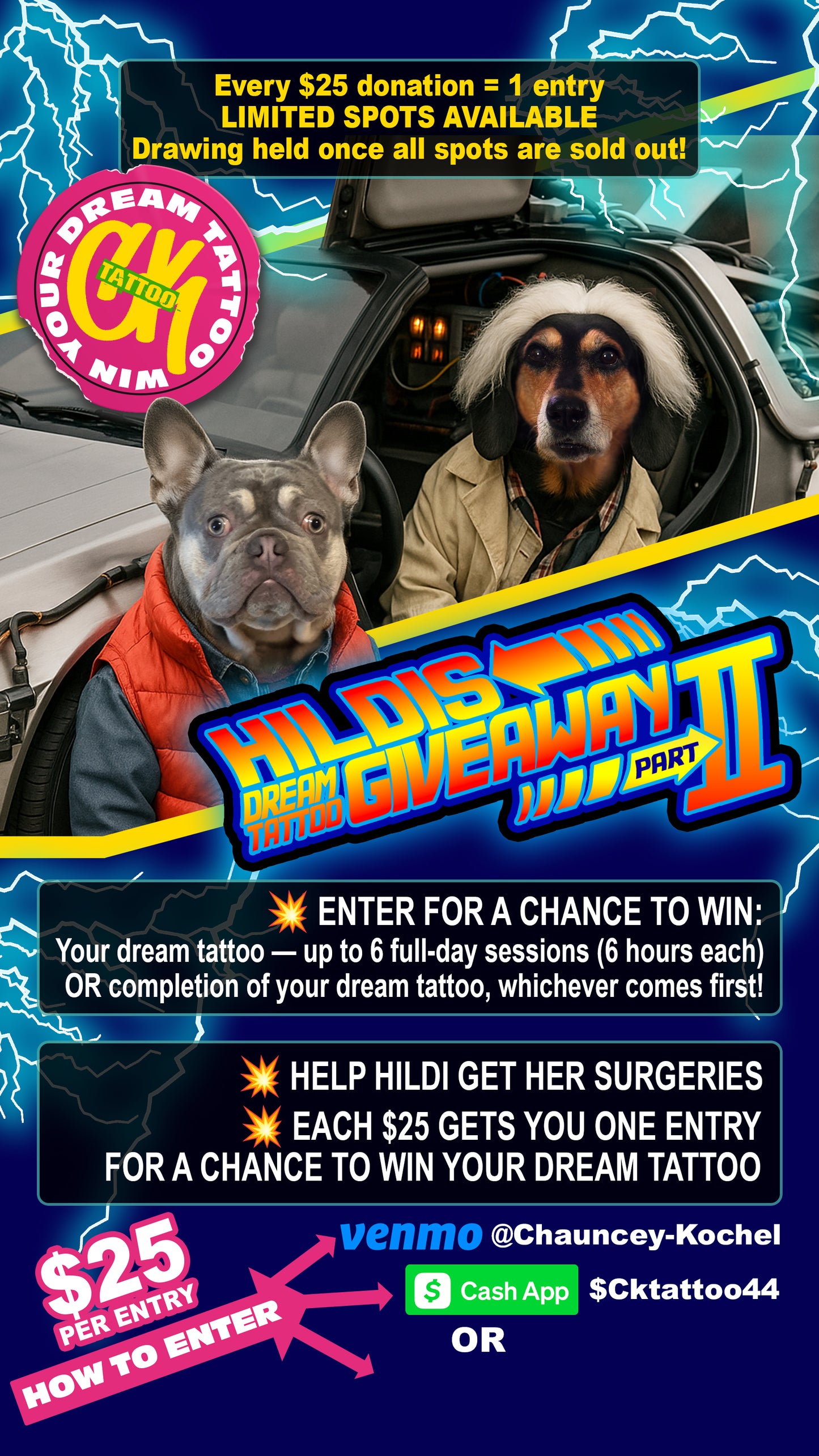 Hildi's Dream Tattoo Giveaway DONATION