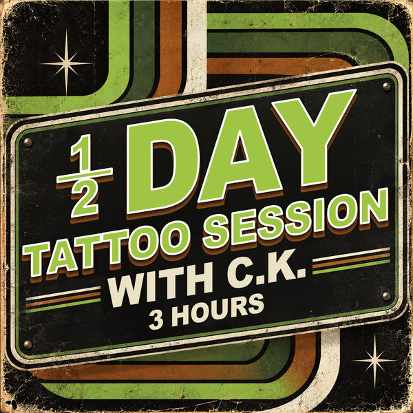 Half Day 3-Hour Tattoo Session